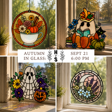 09/21/26 Autumn in Glass: A Faux Stained Glass Experience 6:00 PM