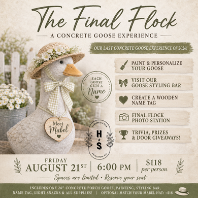 8/21/26 The Final Flock: A Concrete Goose Experience 6:00 PM