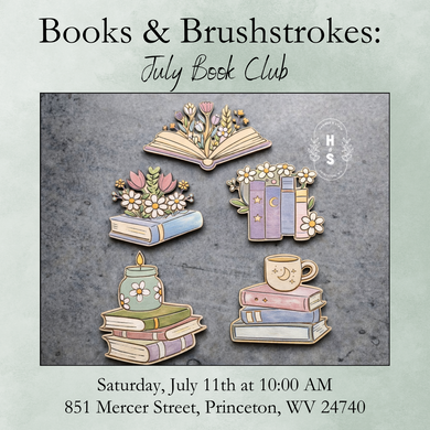 7/11/26 Books & Brushstrokes: July Book Club 10:00 AM
