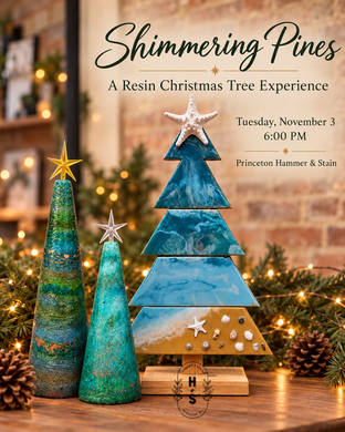11/03/26 Shimmering Pines: A Resin Christmas Tree Experience 6:00 PM