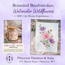Botanical Brushstrokes: Watercolor Wildflowers - At Home Experience