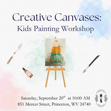 09/20/25 Creative Canvases: Kids Painting Workshop 10 AM