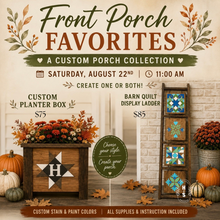 08/22/26 Front Porch Favorites: A Custom Porch Collection 11:00 AM