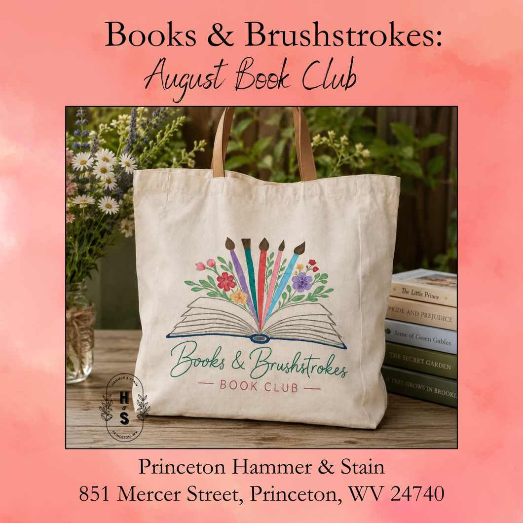 8/15/26 26 Books & Brushstrokes: August Book Club 10:00 AM