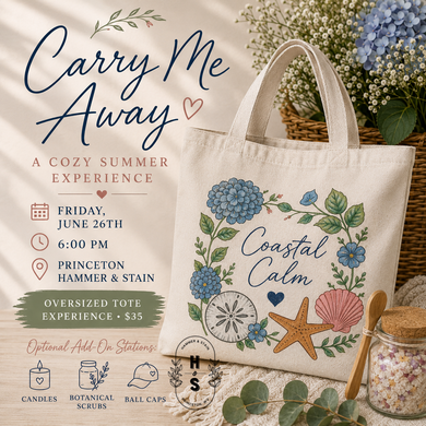 6/26/26 Carry Me Away: A Cozy Summer Experience 6:00 PM