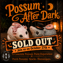 10/22/26 Possum After Dark: A Concrete Possum Paint Experience 6:00 PM