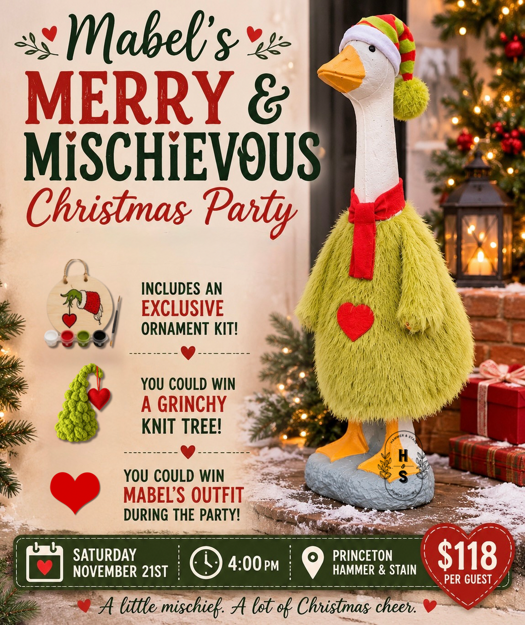 11/21/26 Mabel’s Merry & Mischievous Christmas Party 4:00 PM
