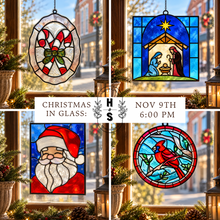 11/09/26 Christmas in Glass: A Holiday Faux Stained Glass Experience 6:00 PM