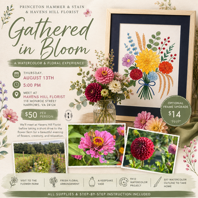 08/13/26 🎨 Gathered in Bloom: A Watercolor & Floral Experience 5:00 PM