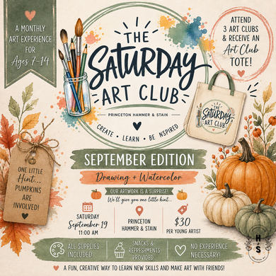 09/19/26 The Saturday Art Club: September Edition 11:00 AM