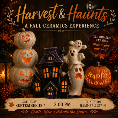 09/12/26 Harvest & Haunts: An Illuminated Ceramics Experience 3:00 PM