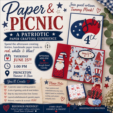 6/25/26 Paper & Picnic: A Patriotic Paper Crafting Experience 1:00 PM