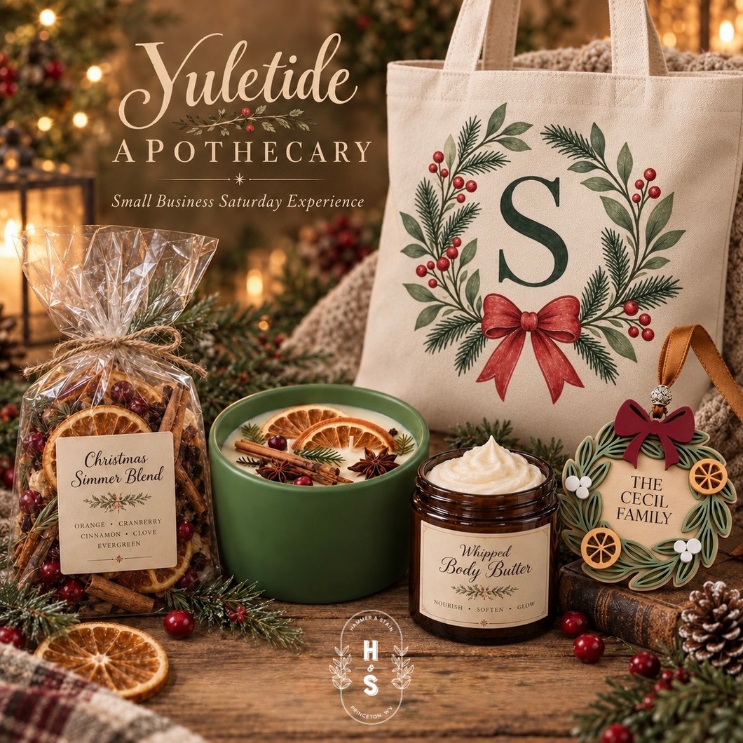 11/28/26 Yuletide Apothecary: A Small Business Saturday Experience 10:00 AM