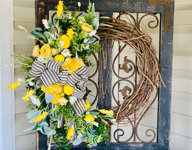 05/20/25 Lemon Twist: Grapevine Wreath Workshop 6:00 PM
