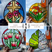 2/24/26 Bloom & Light: Faux Stained Glass Experience 6:00 PM