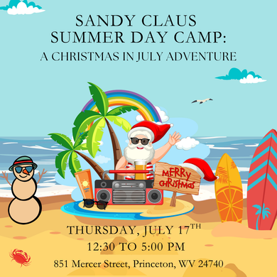 07/17/25 Sandy Claus Summer Day Camp 12:30-5:00 PM