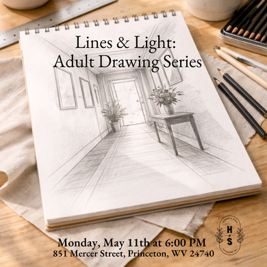 5/11/26 Lines & Light: Adult Drawing Series 6:00 PM
