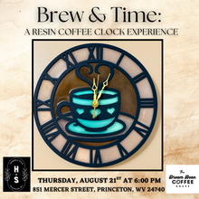 08/21/25 Timeless Glow: Resin Clock Workshop 6:00 PM