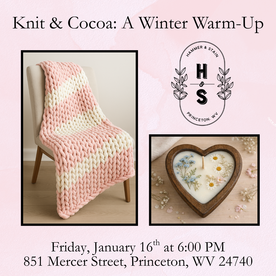 1/16/26 Knit & Cocoa: A Winter Warm-Up 6:00 PM