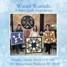 1/31/26 Winter Warmth: A Barn Quilt Experience 11:00 AM