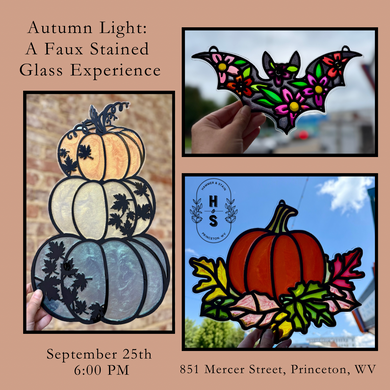 09/25/25 Autumn Light: A Faux Stained Glass Experience 6:00 PM