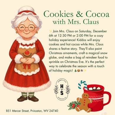 12/06/25 Cookies & Cocoa with Mrs. Claus